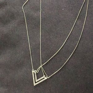Silver tribal style necklace